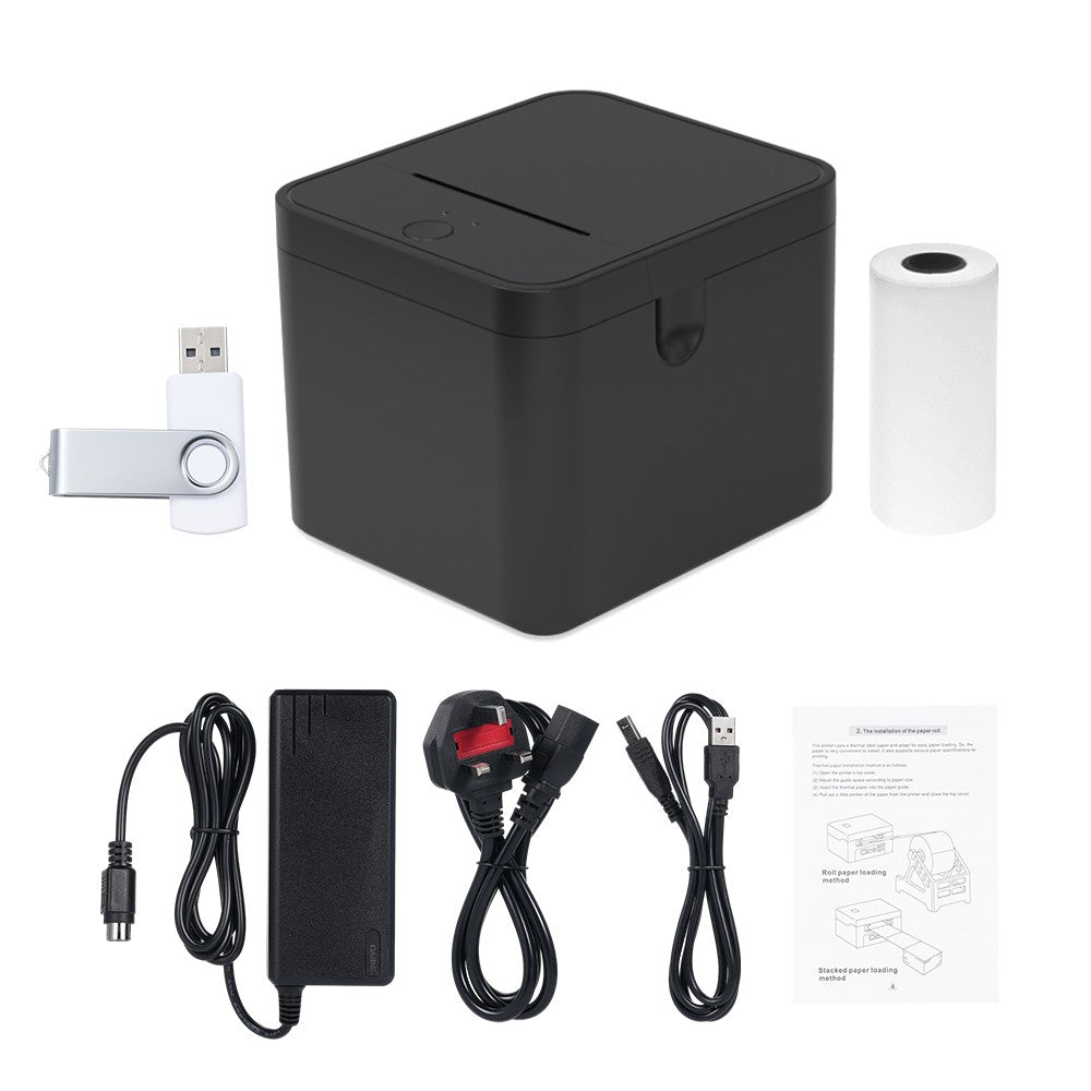 58mm POS Receipt Printer USB+Bluetooth for Shipping, Restaurant, Kitchen, Retail & Home Business