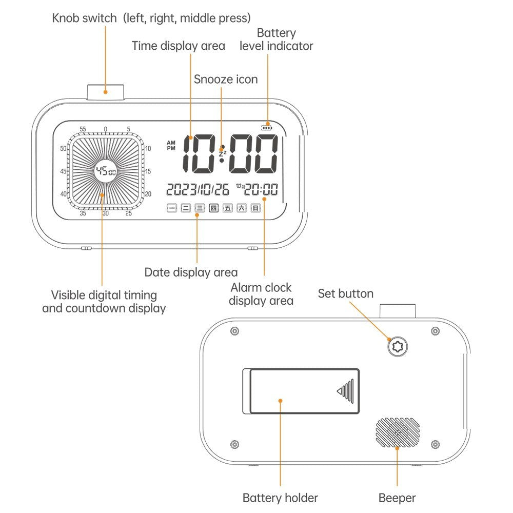 60-Minute Visual Countdown Timer