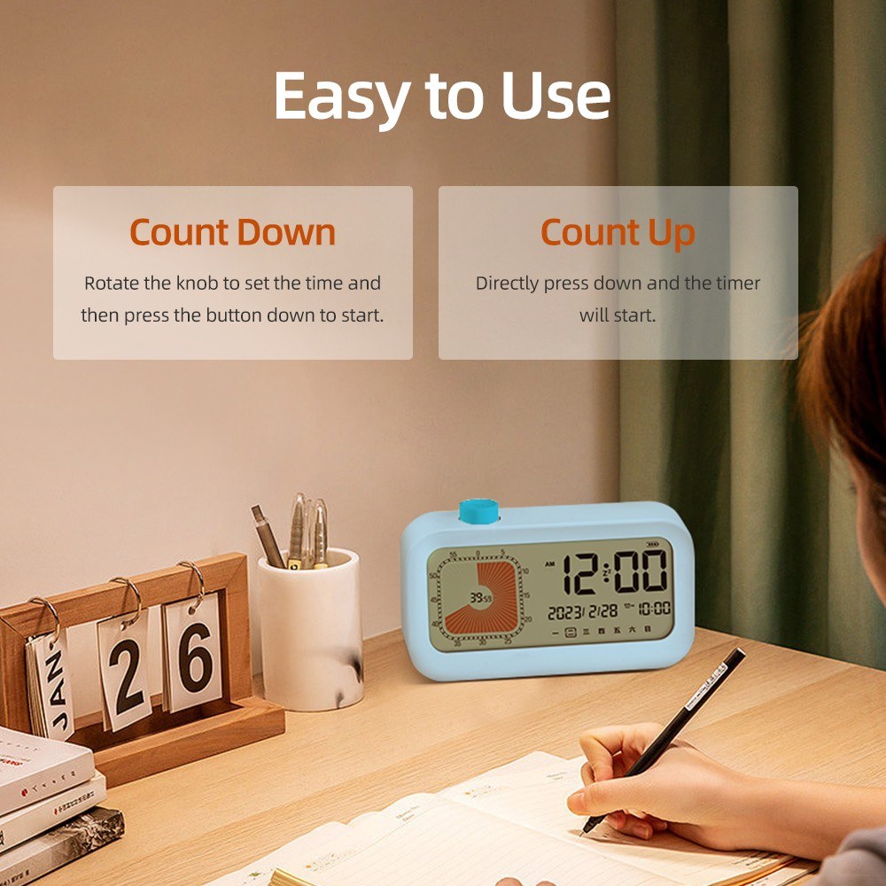 60-Minute Visual Countdown Timer