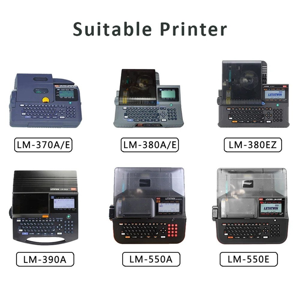 5-Pack Black Typewriter Ribbons Compatible with LM-370A/E, 380A/E/EZ, 390A, 550A/E - High Quality, Easy to Use