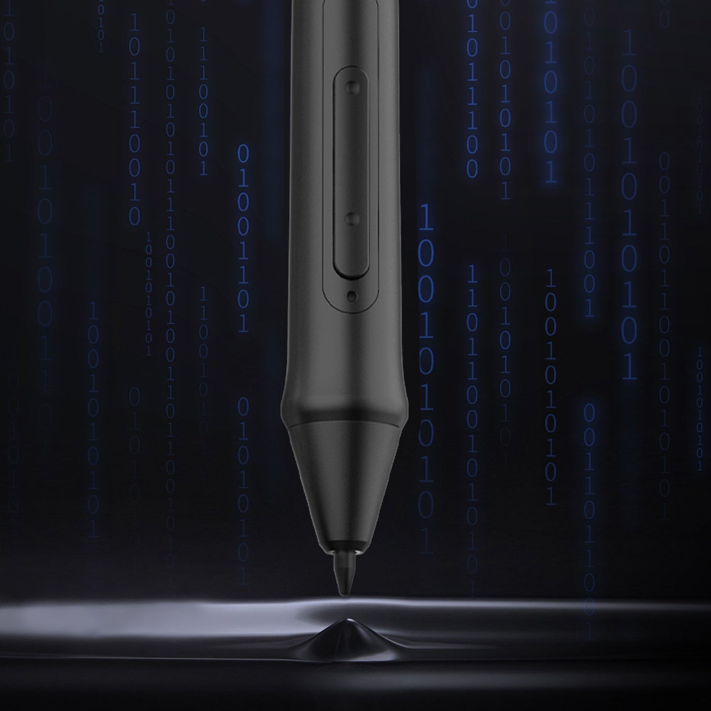 W517 Stylus Pen - 8192 Levels, 2 Custom Keys, 10 Extra Nibs, Battery-Free