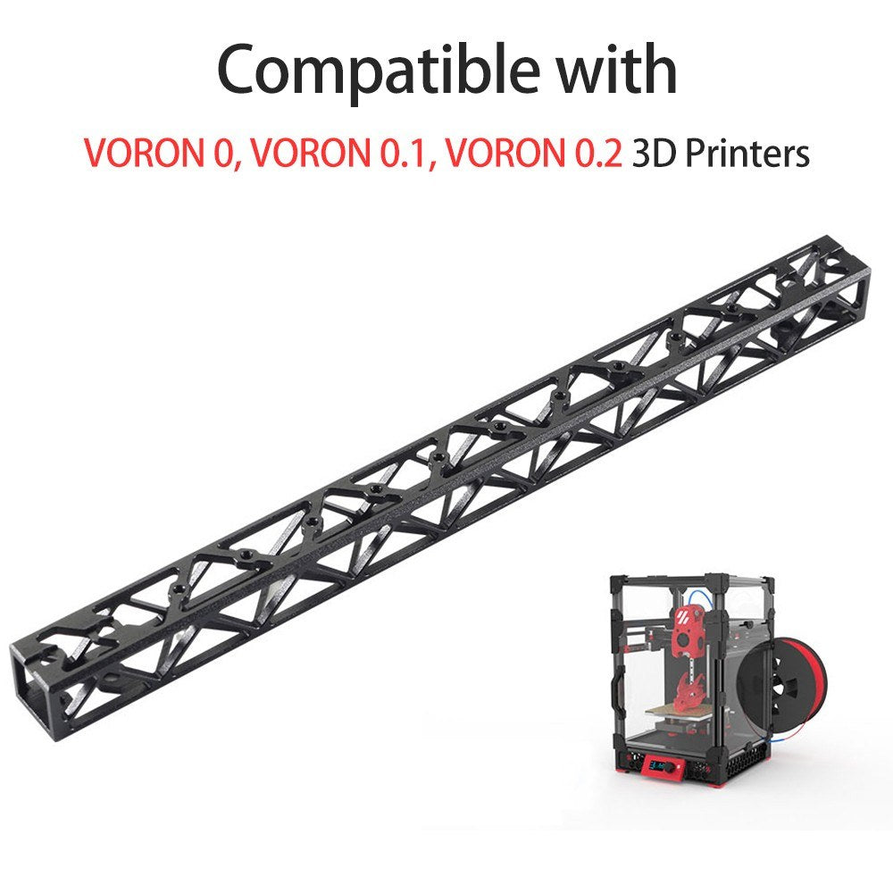 Lightweight CNC Aluminum Alloy Gantry with Hollow Design for VORON 0/0.1/0.2 3D Printers - Strong and Stable Structure