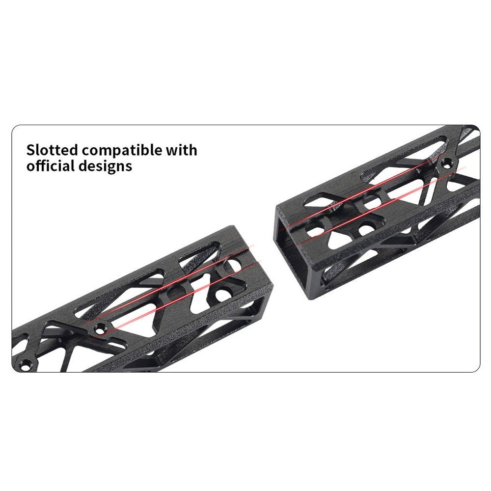 Lightweight CNC Aluminum Alloy Gantry with Hollow Design for VORON 0/0.1/0.2 3D Printers - Strong and Stable Structure