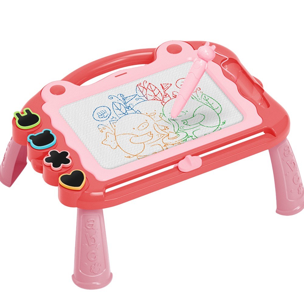 Toddler Magnetic Drawing Board with 4 Stamps & Pen – Educational Sketch Toy for Ages 2-3, Perfect Birthday Gift