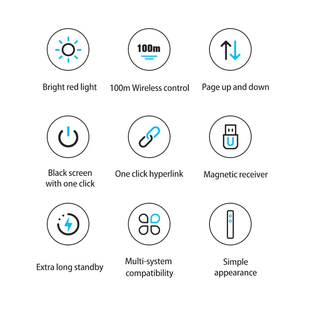 Wireless Laser Presentation Pointer Remote Control Pen for PowerPoint PPT (2.4G)
