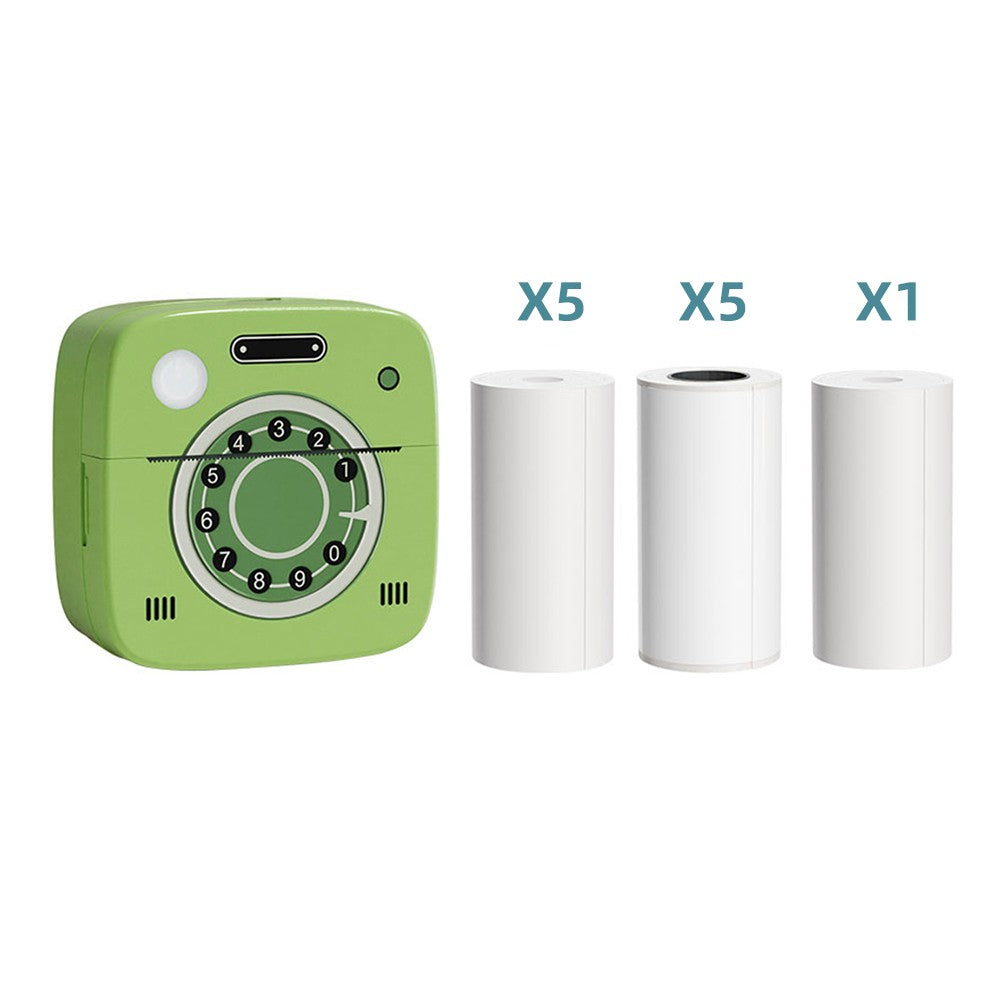 Portable Mini Pocket Thermal Printer - Instant Photo & Label Maker, Scrapbook & Journal Tool, Includes 57x26mm Paper Roll