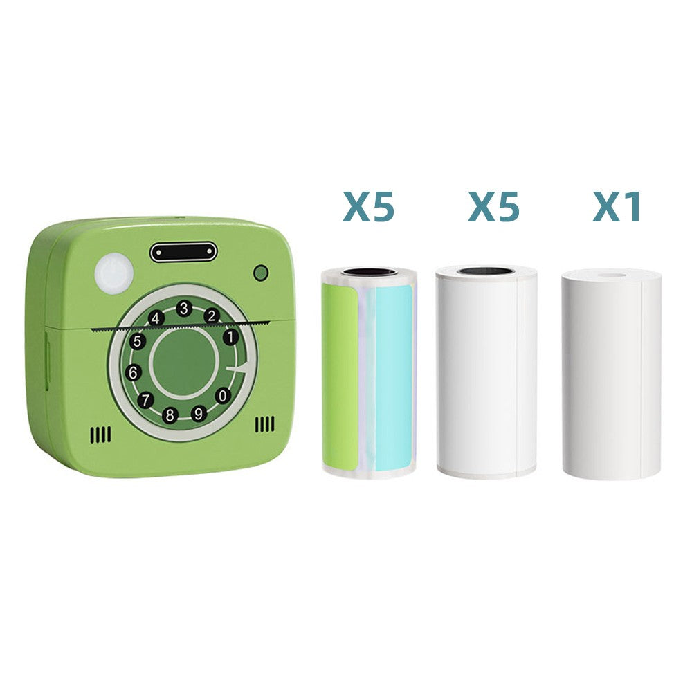 Portable Mini Pocket Thermal Printer - Instant Photo & Label Maker, Scrapbook & Journal Tool, Includes 57x26mm Paper Roll