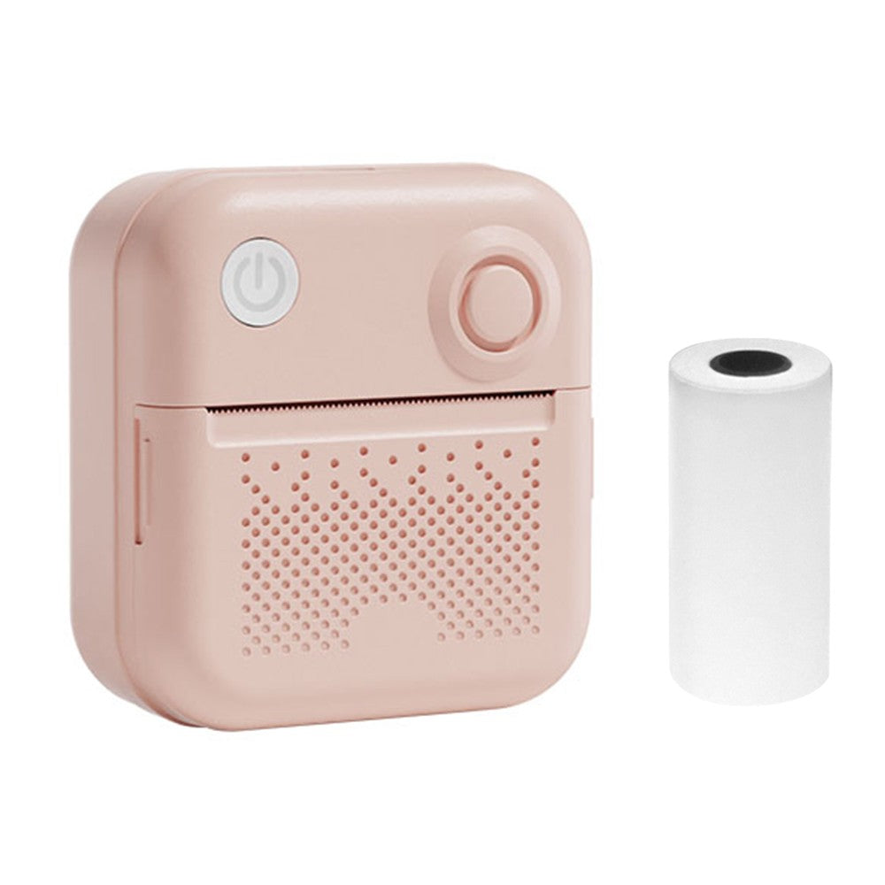 Portable Mini Pocket Printer - Instant Thermal Photo & Label Maker with 1 Roll (57x26mm), Perfect for Receipts, Memos, Stickers, DIY Journals & Scrapbooking