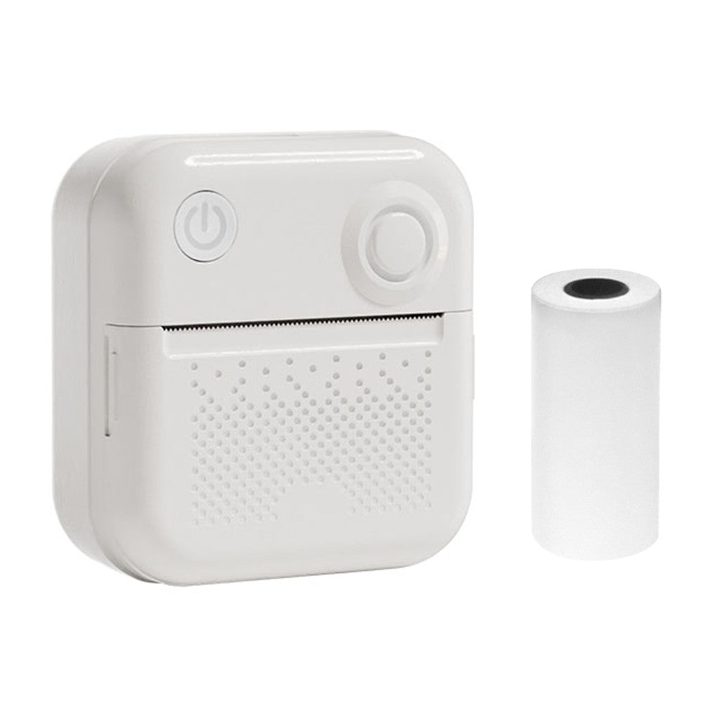 Portable Mini Pocket Printer - Instant Thermal Photo & Label Maker with 1 Roll (57x26mm), Perfect for Receipts, Memos, Stickers, DIY Journals & Scrapbooking