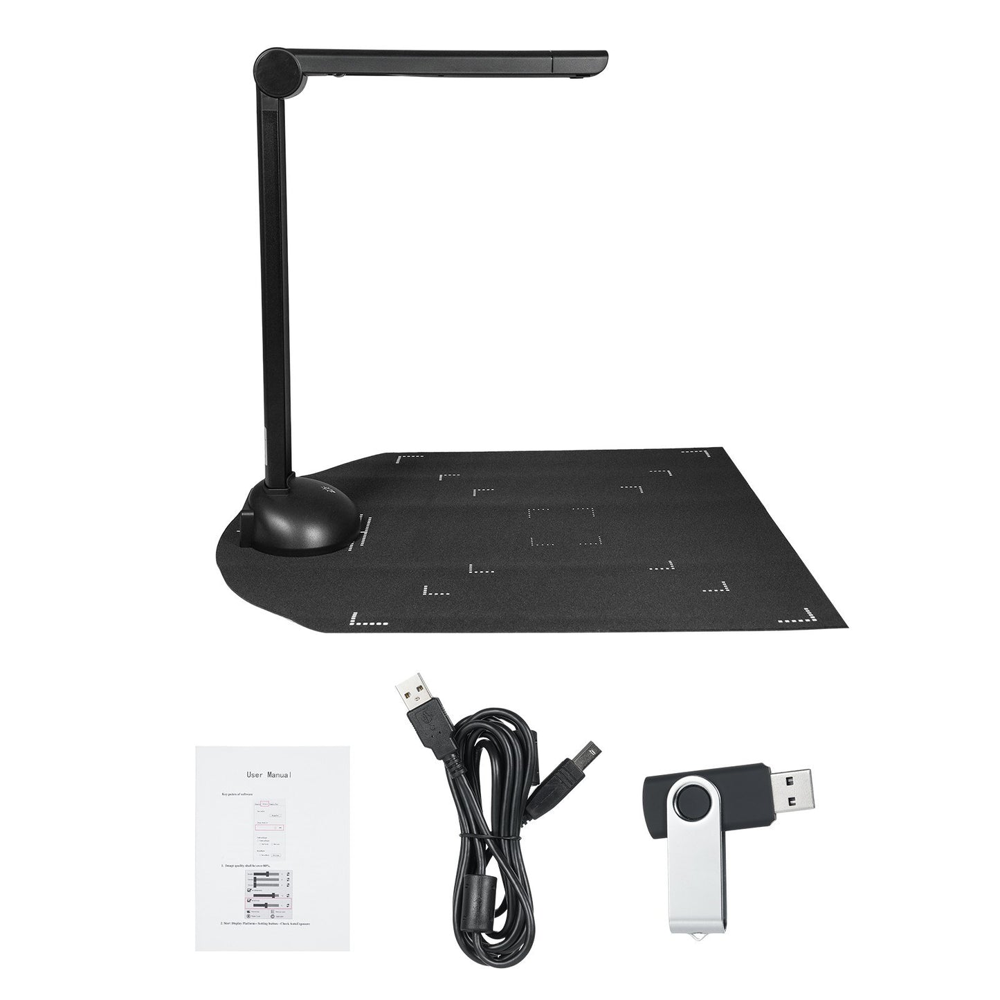 A3 A4 Document Camera Book Scanner with LED Fill Light