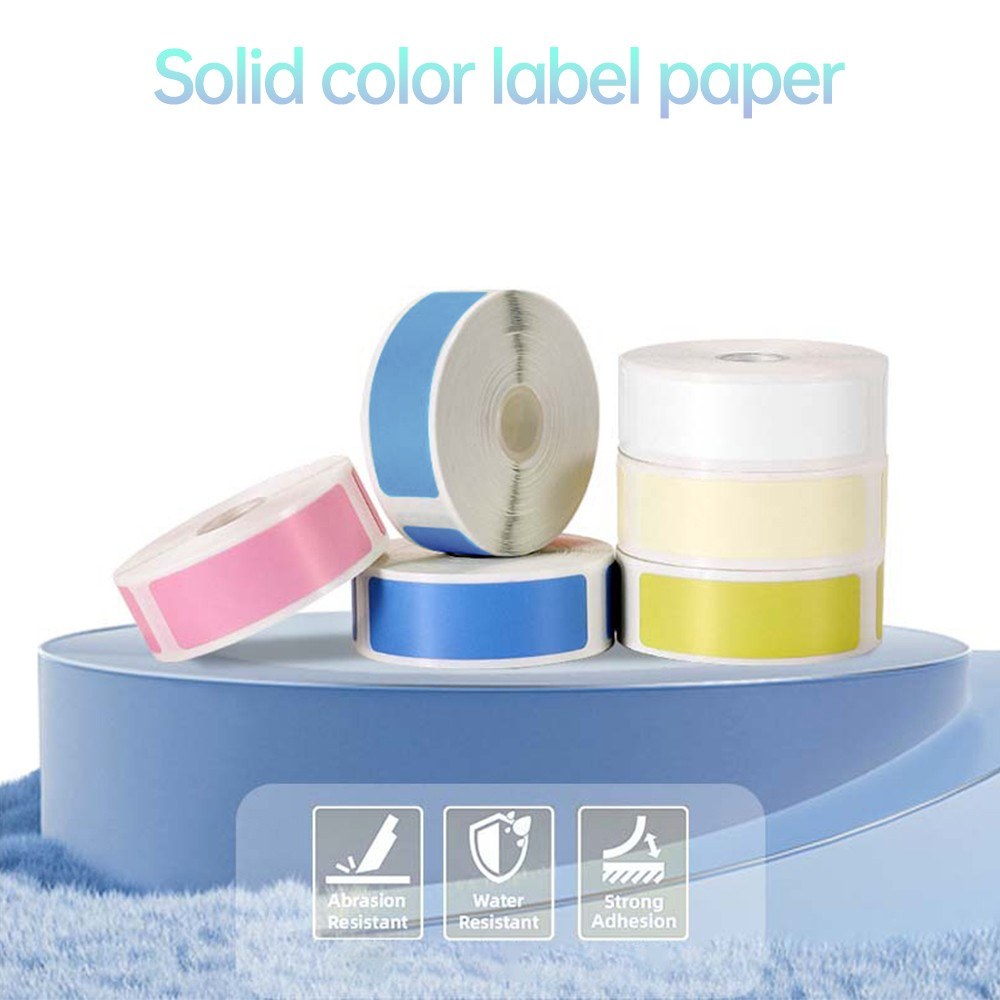 Waterproof Tear-Resistant Thermal Label Paper, 12x40mm - 160 Sheets/Roll for Barcode Printers and Home & Store Organization