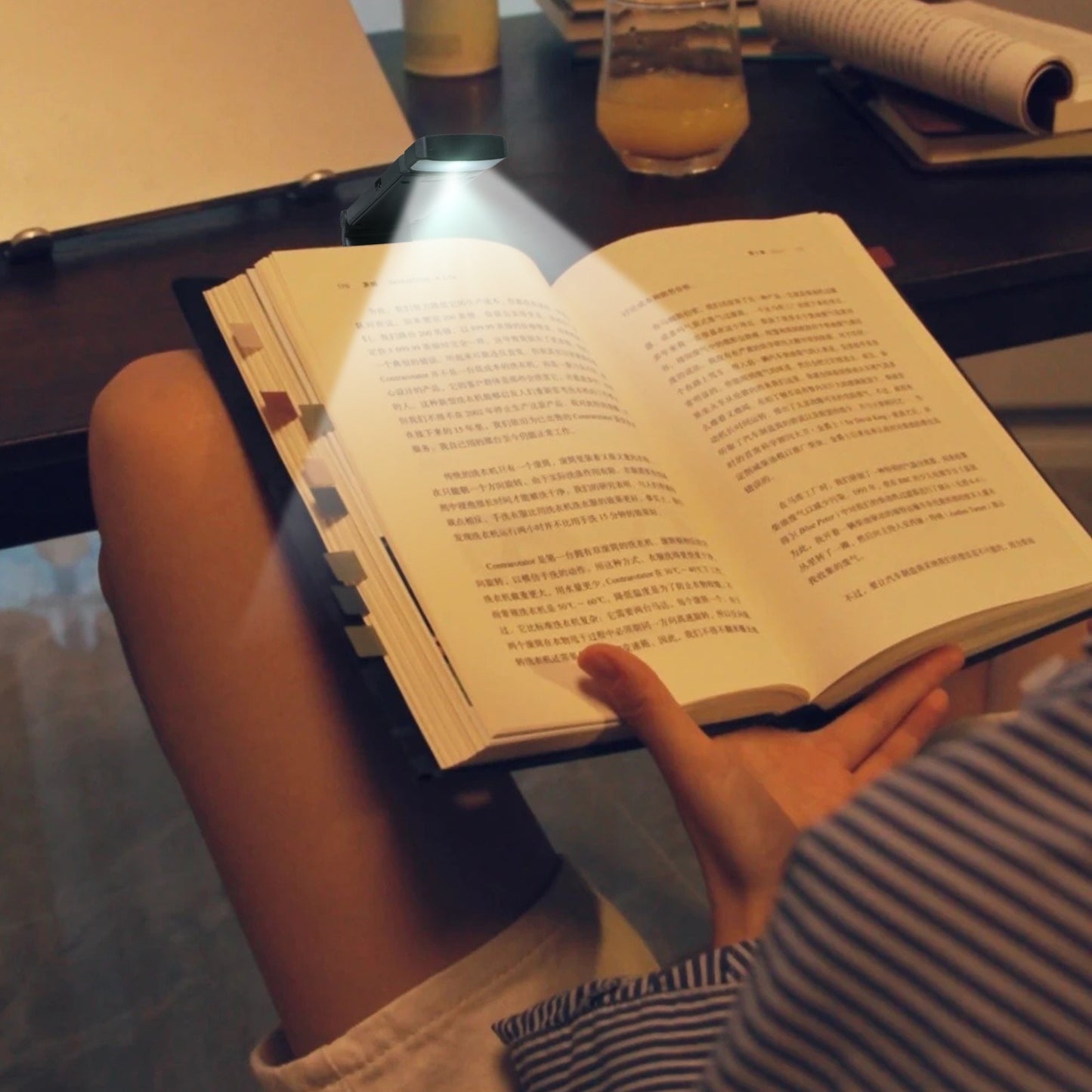 Clip-On LED Booklights for Bedtime Reading
