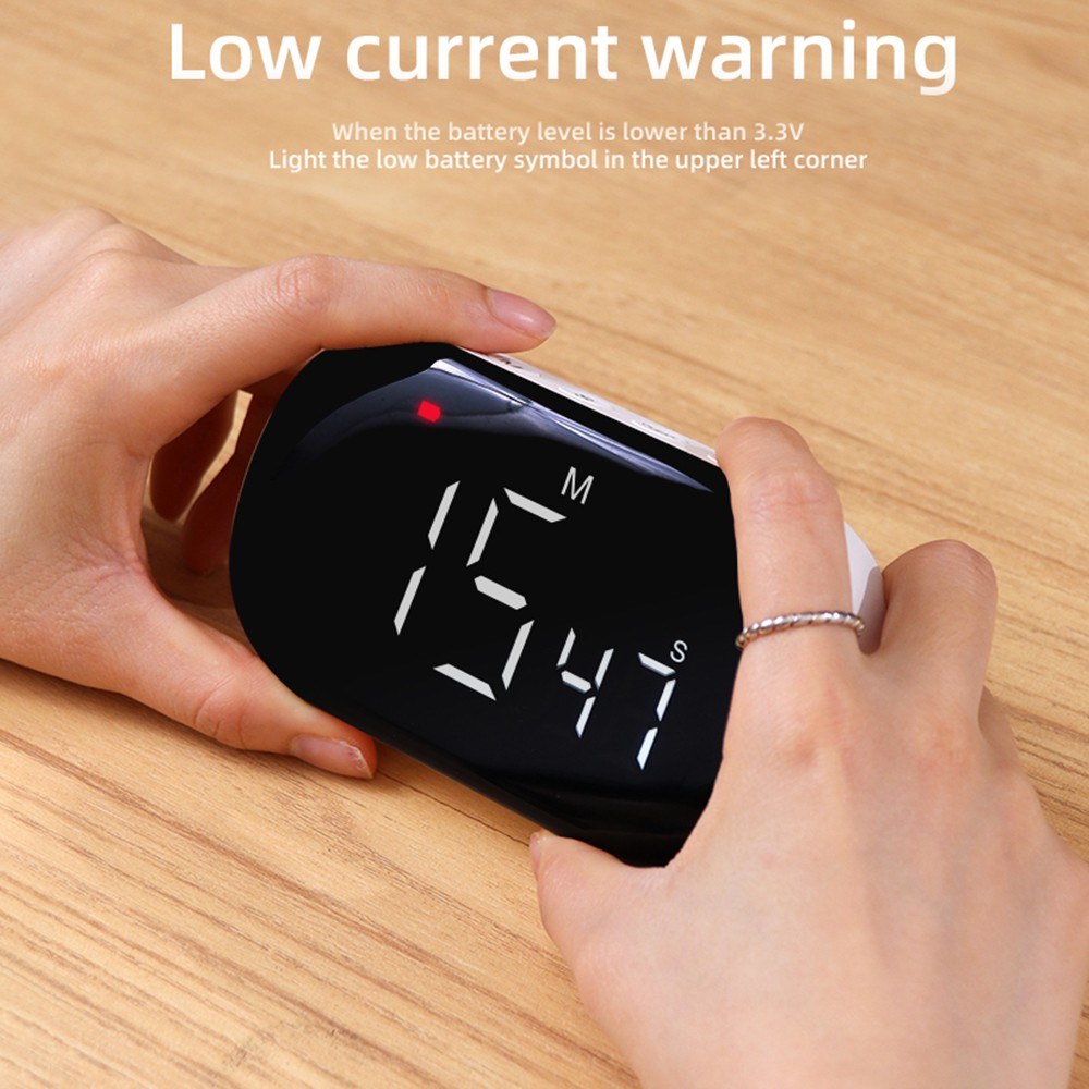 Magnetic Digital Kitchen Timer with Count Up/Down, Stand & Large LED Display