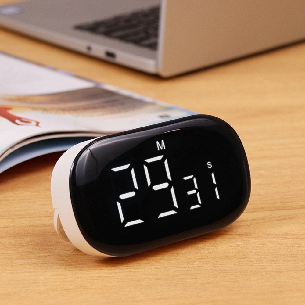 Magnetic Digital Kitchen Timer with Count Up/Down, Stand & Large LED Display