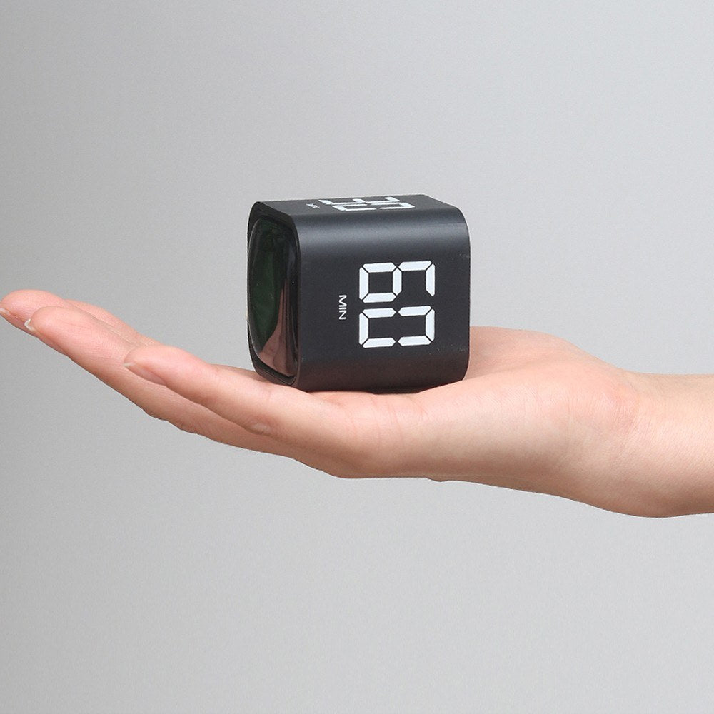 Gravity Sensor Rotating Cube Timer