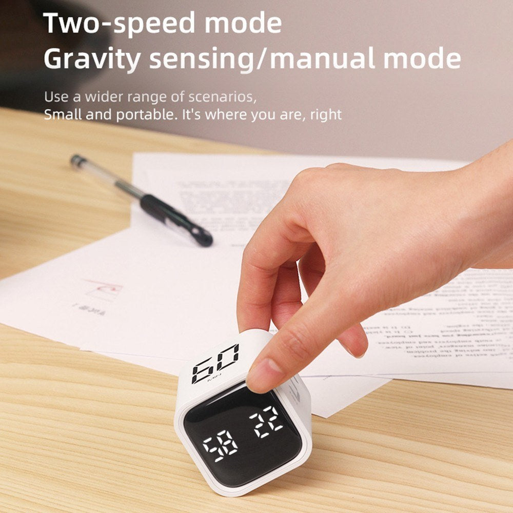 Gravity Sensor Rotating Cube Timer