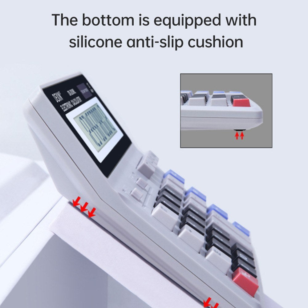 12-Digit Desk Calculator with LCD Display