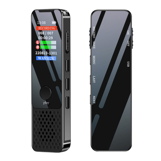 64GB Digital Voice Recorder with Playback, MP3 Player, Mic & Speaker