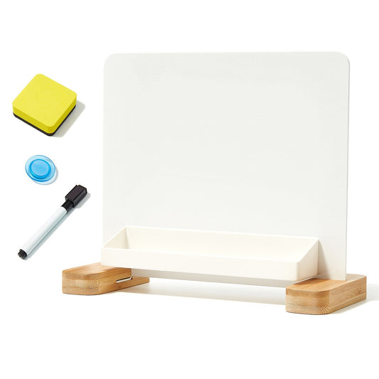 Magnets & Bamboo Desktop Whiteboard