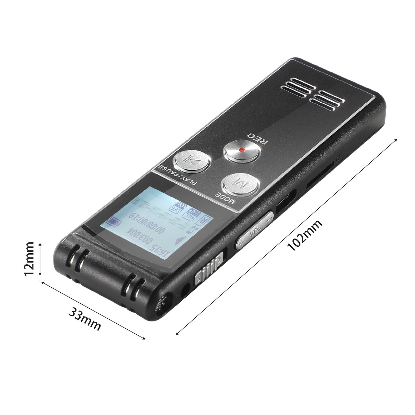 Digital Voice Recorder 40GB T63 with MP3 Player, Mic & Speaker