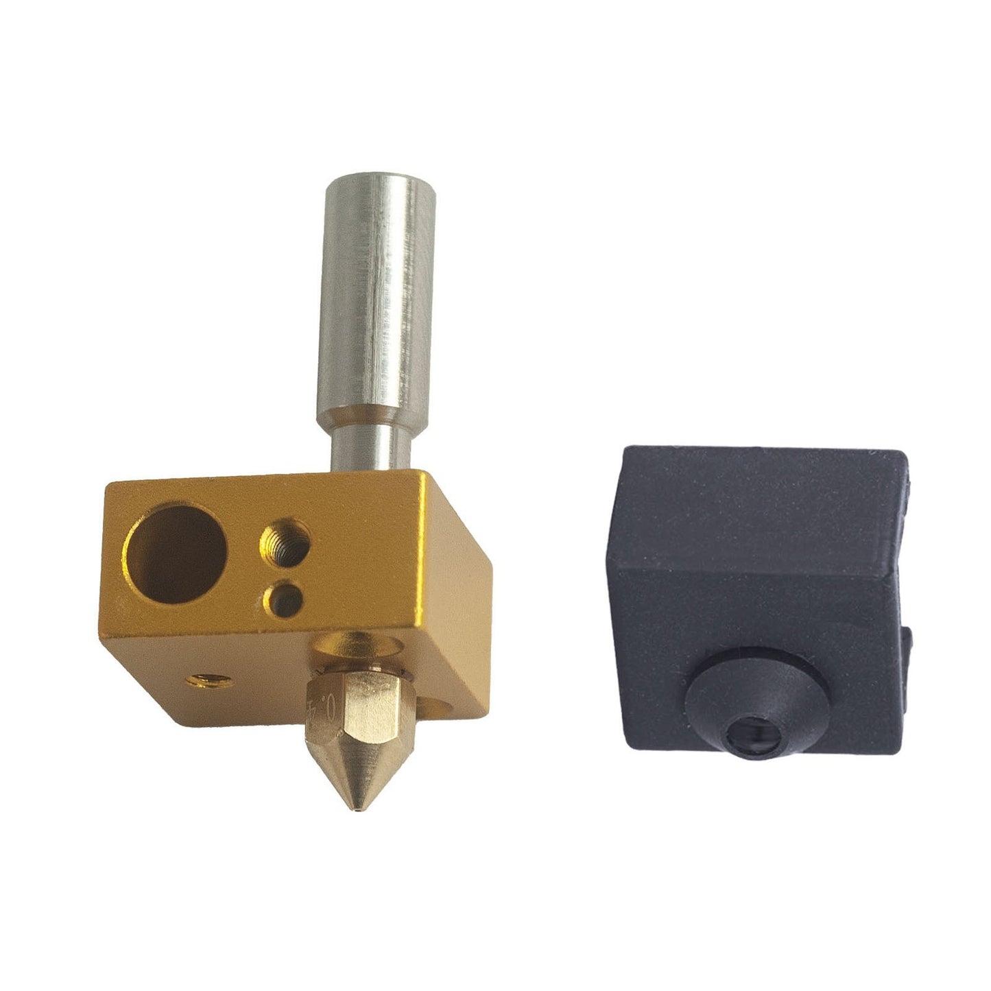 MK8 3D Printer Upgrade Kit: Heatbreak Throat, Silicone Sock, Heater Block & Nozzle Set