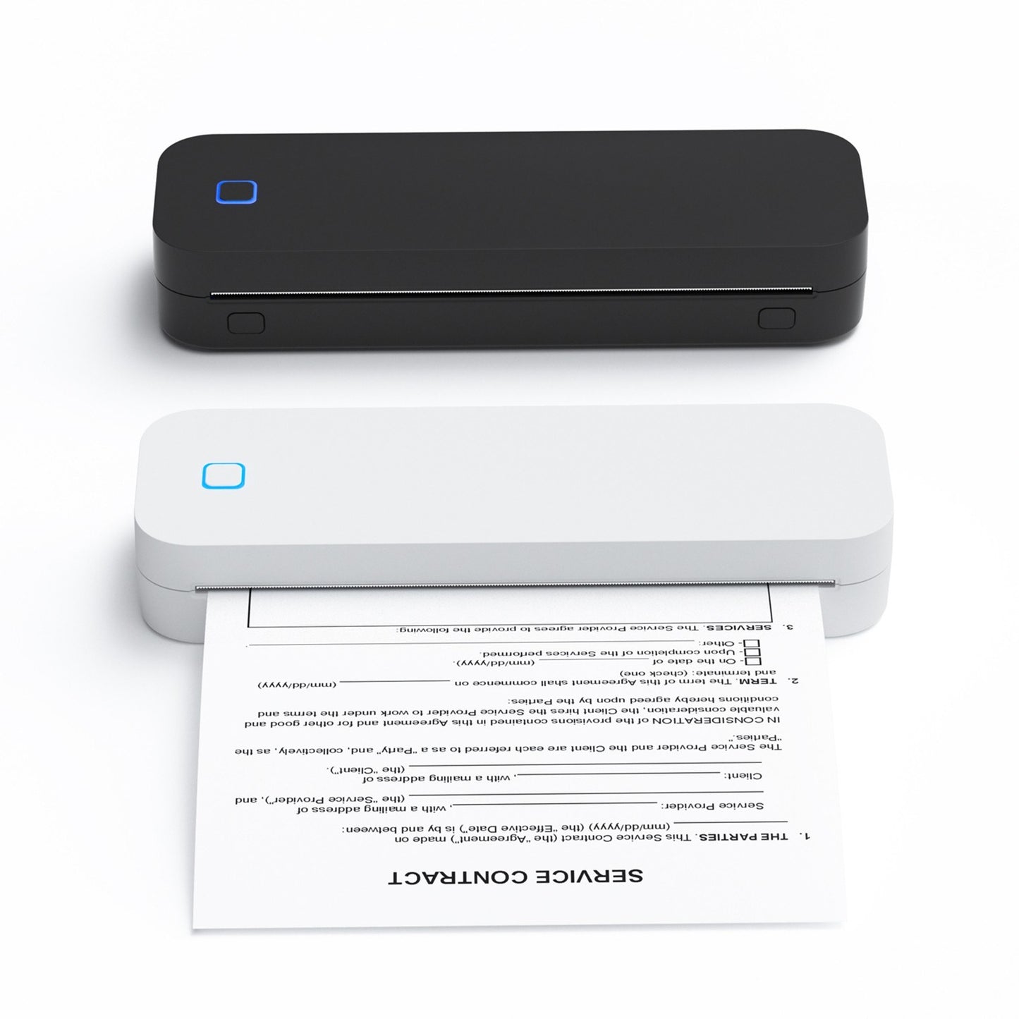 A4 Portable Ink-less Thermal Transfer Printer for Windows/Mac - Tattoo Patterns, PDFs, Webpages, Contracts, Pictures + 1 Paper Roll