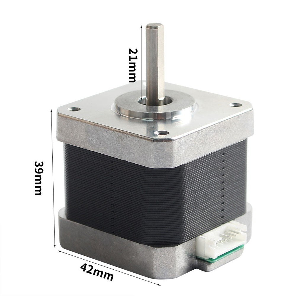 42 Stepper Motor 2 Phase 1.8° Step Angle - Low Noise Compatible with Anycubic Mega Vyper Extruder (Cable Not Included) - 3D Printer Part