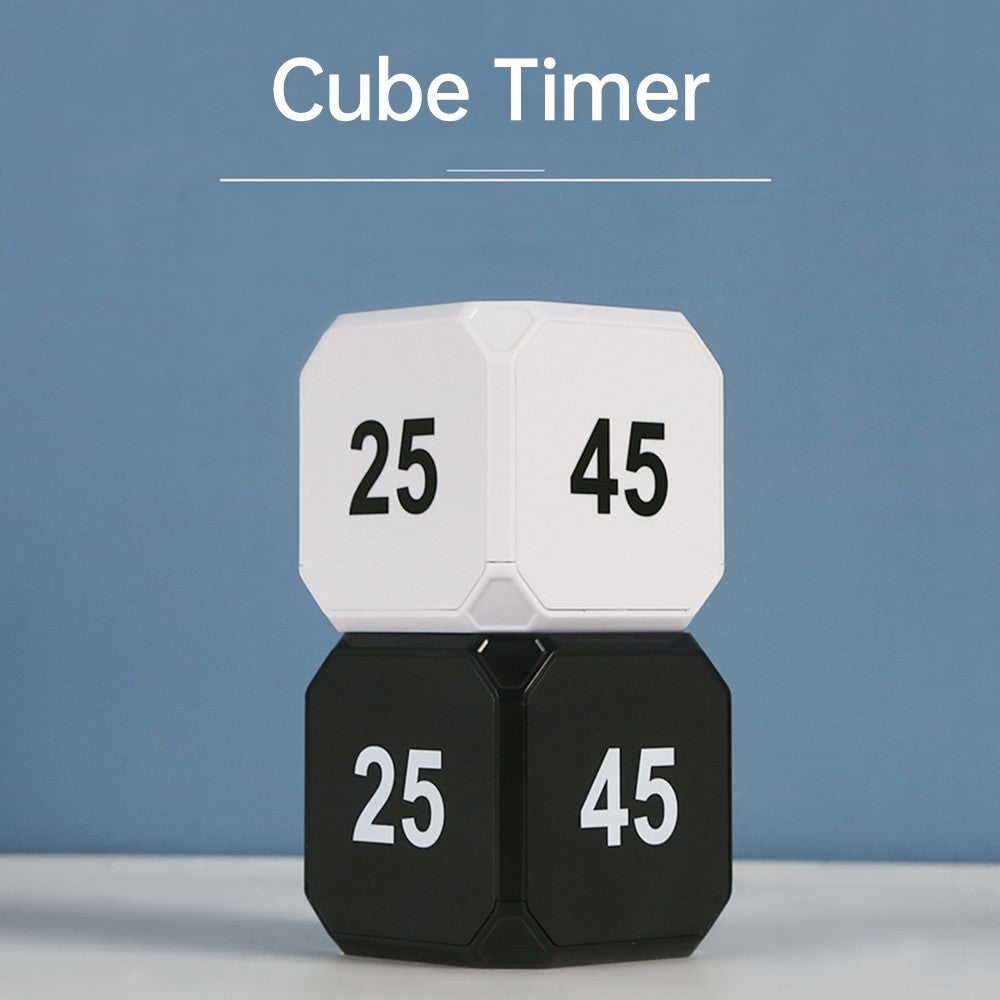 Gravity Sensor Rotating Cube Timer