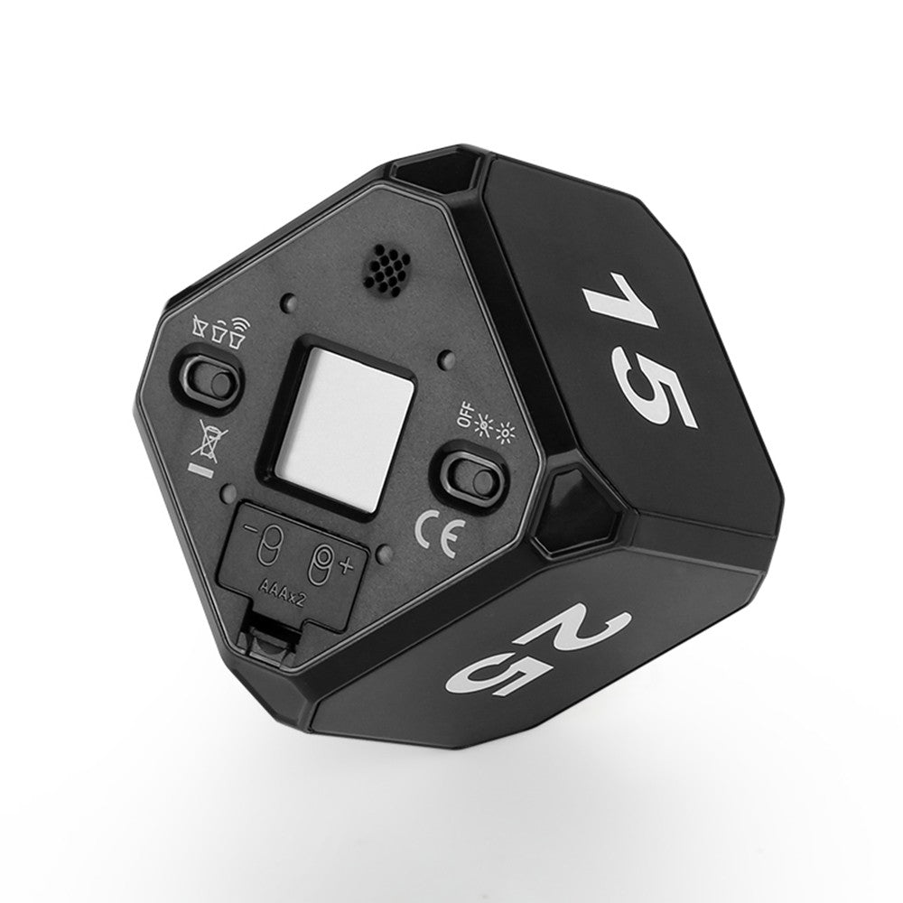 Gravity Sensor Rotating Cube Timer