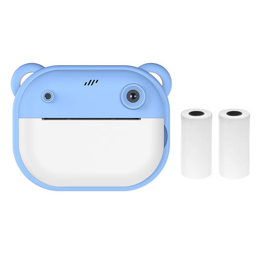 1080P Kids Digital Camera with Thermal Printing, 2.4-Inch IPS Screen, Selfie & Video, Auto Focus, Includes 2 Print Paper Rolls