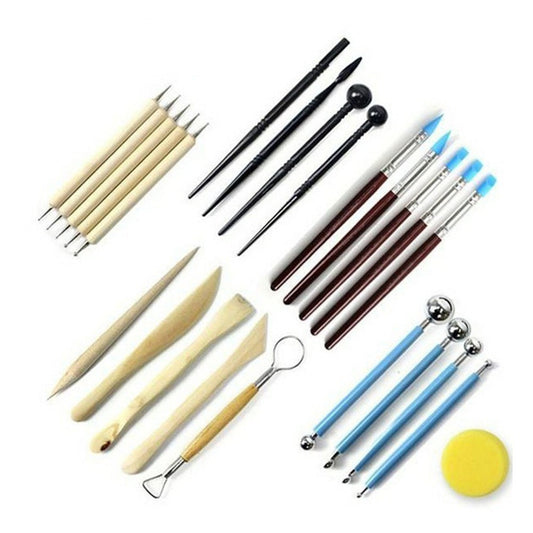 24-Piece Polymer Clay Sculpting Tools Kit