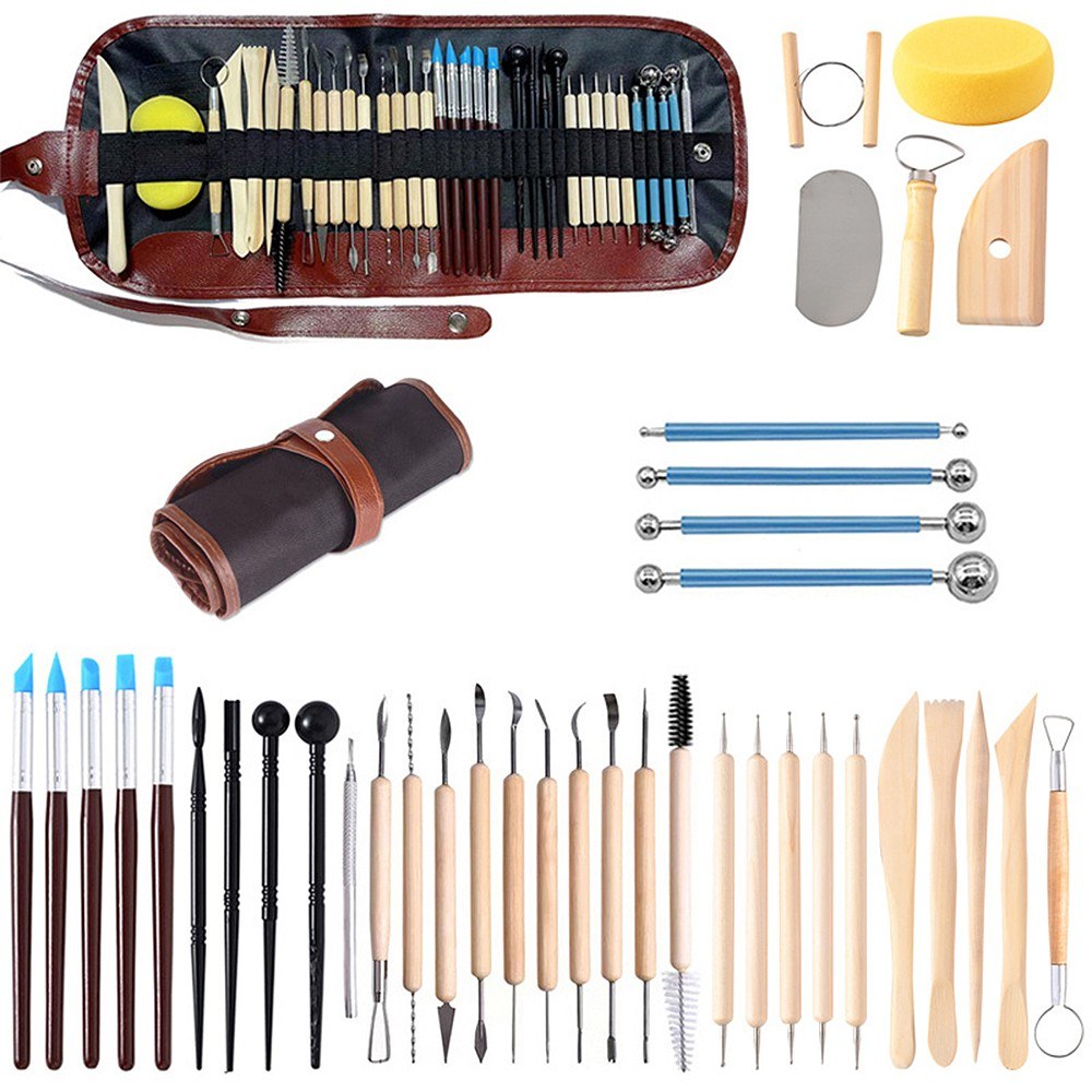40pcs Ceramic Clay Carving & Pottery Sculpting Tools Set