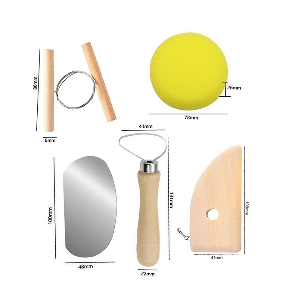 40pcs Ceramic Clay Carving & Pottery Sculpting Tools Set