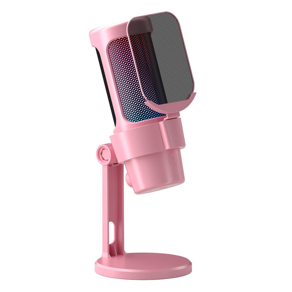 RGB USB Gaming Microphone Kit with Tripod, Cardioid Mode, Mute & Gain Control
