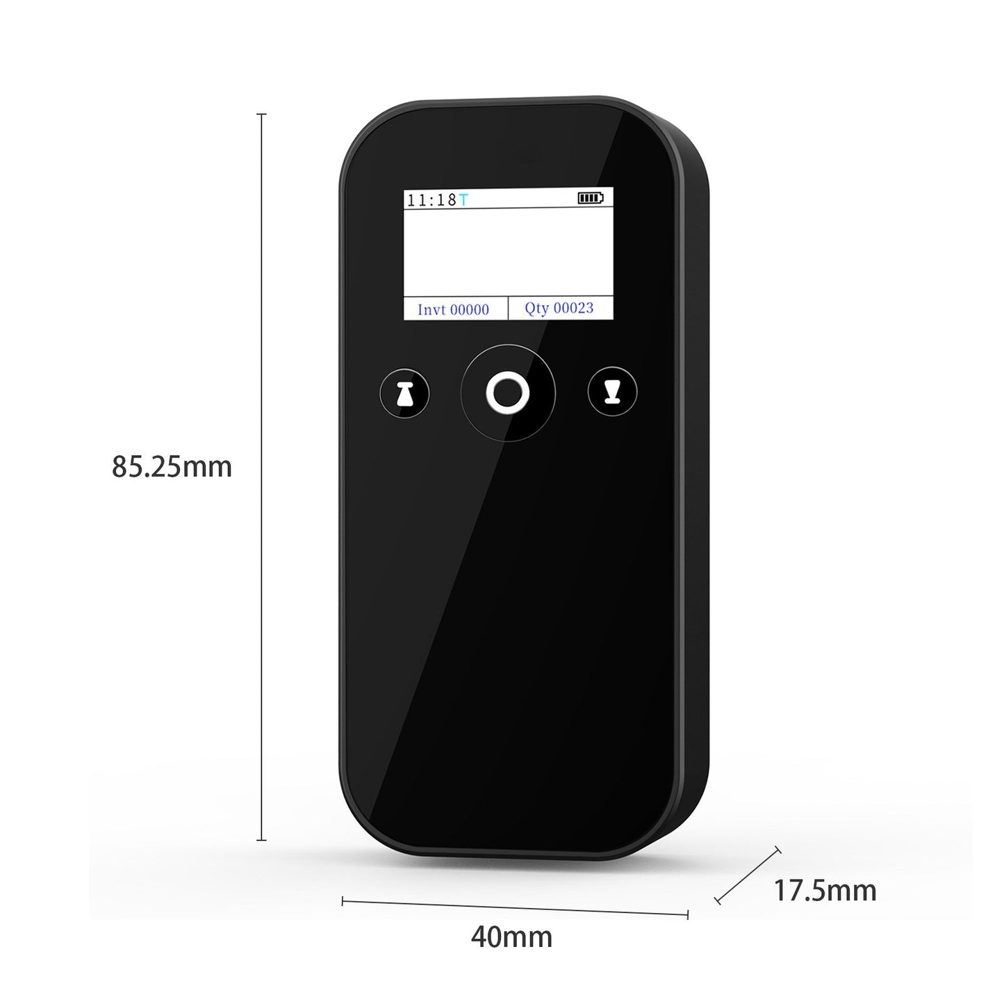 MJ-X4 Wireless 1D/2D Barcode Scanner with Display, USB 2.4G BT Handheld Reader