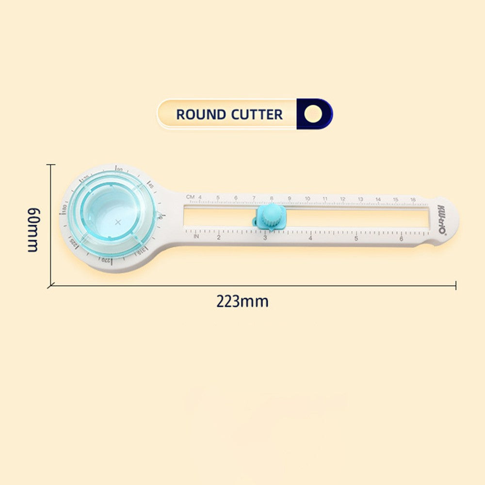 KW-triO Manual Circle Cutter for Craft Paper - Round Cutting Tool