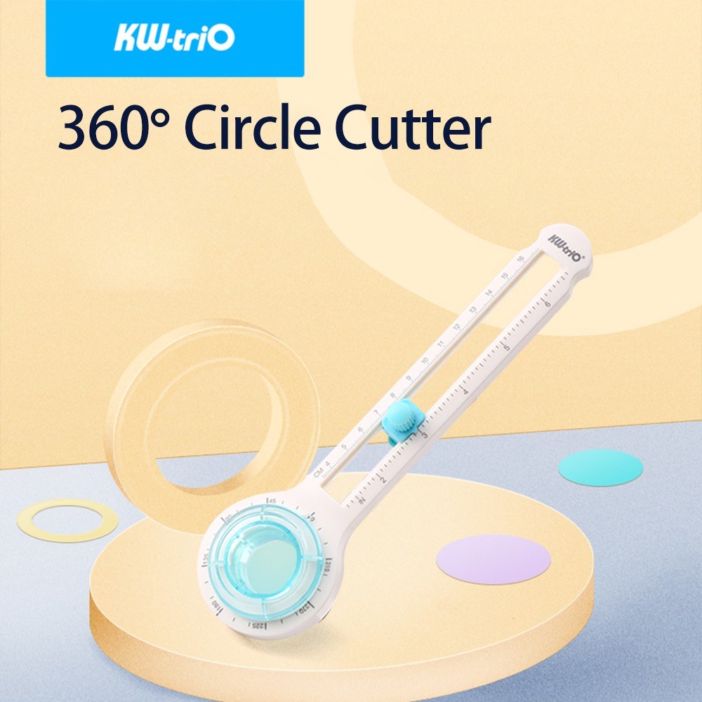 KW-triO Manual Circle Cutter for Craft Paper - Round Cutting Tool