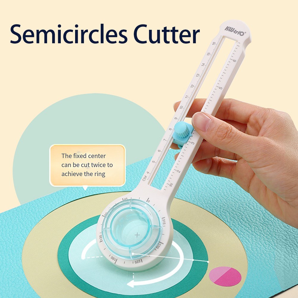 KW-triO Manual Circle Cutter for Craft Paper - Round Cutting Tool