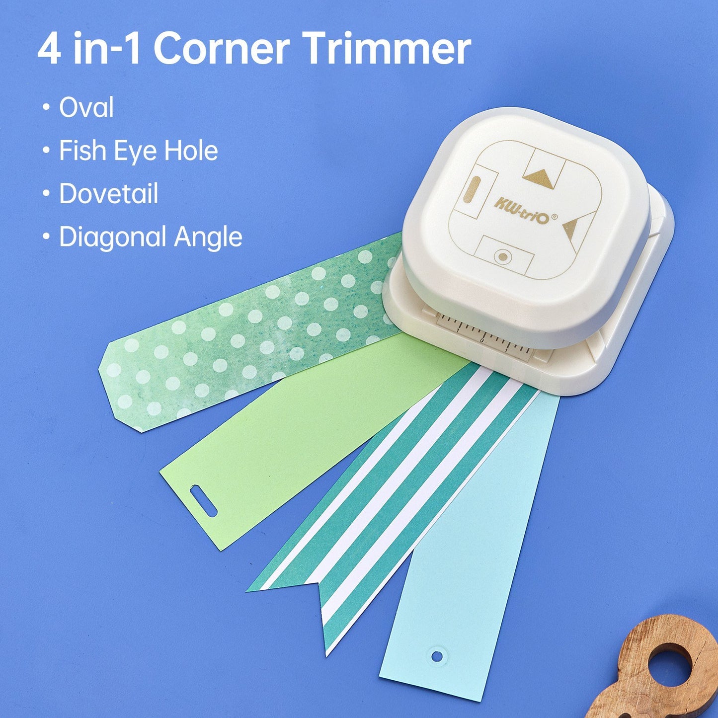 KW-triO 4-in-1 Corner Trimmer & Squarer Punch Tool