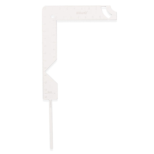 KW-TRIO Metal Bookbinding Ruler DIY Book Cover Guide Tool