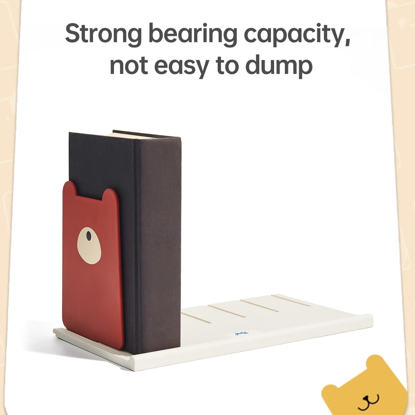 Desktop Book Organizer with Adjustable Sections - Vertical File Sorter for Home & Office