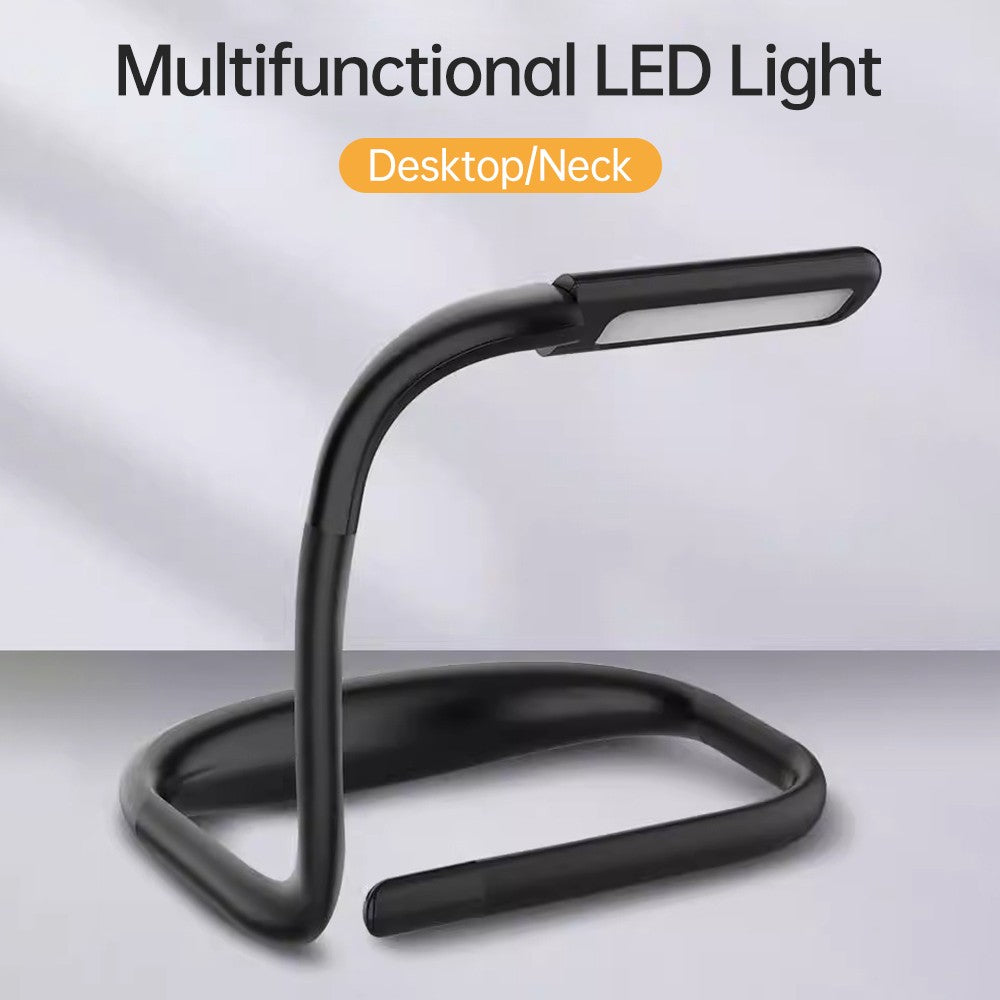 Rechargeable Neck Reading Light, Adjustable 3-Color Brightness, Eye-friendly with Bendable Arms – Ideal for Dorm, Knitting, Repairing, Running, Camping, Gifts for Birthdays, Graduation, Fathers & Mothers Day, Christmas