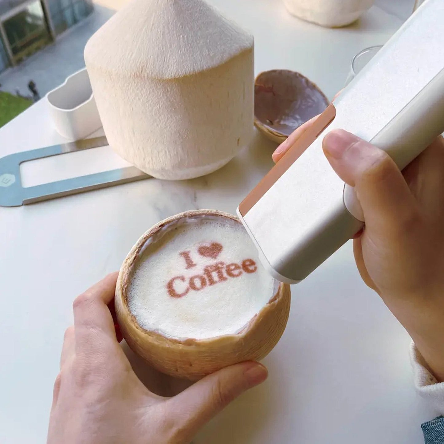 EVEBOT Printpen Handheld Portable Food & Coffee Art Inkjet Printer for DIY Designs