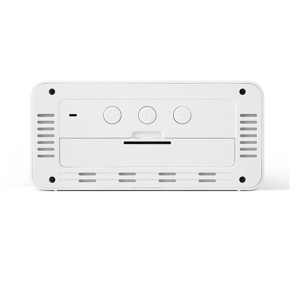 Digital Alarm Clock with Large LCD Screen, Weekday, Temperature & Humidity Display, Backlight