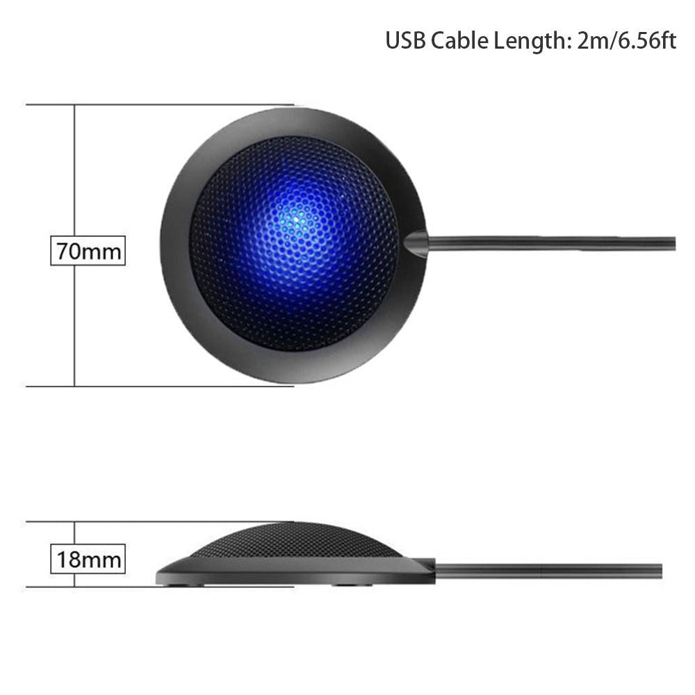 360° USB Conference Speakerphone Mic - M1 Desktop Omnidirectional Plug & Play
