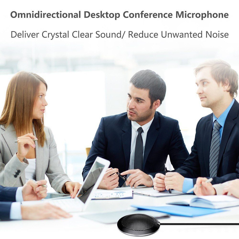 360° USB Conference Speakerphone Mic - M1 Desktop Omnidirectional Plug & Play