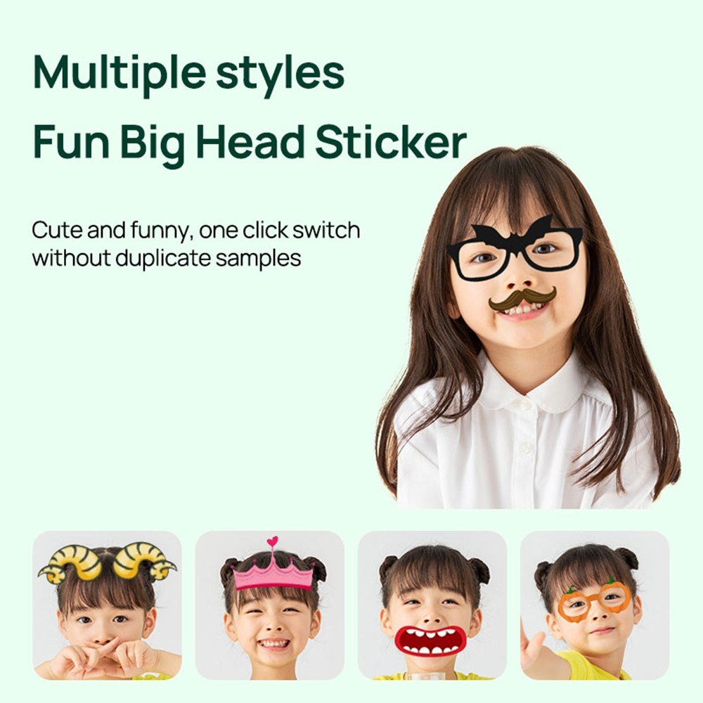 Instant Kids Camera with Thermal Printer, 2.4 Dual Screen, Timer, 1080P Video, Inkless Printing + 3 Paper Rolls