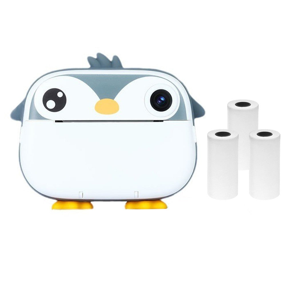 Instant Kids Camera with Thermal Printer, 2.4 Dual Screen, Timer, 1080P Video, Inkless Printing + 3 Paper Rolls