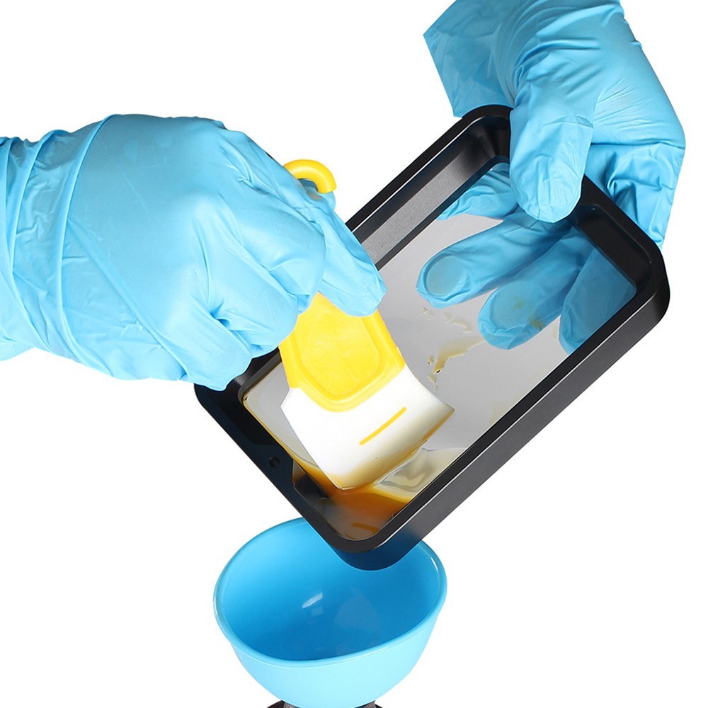 3D Printer Resin Cleaning Kit: Scraper, Silicone Mat, Funnel Filter, Spray Bottle, Gloves, Brush