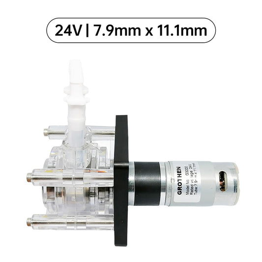 GROTHEN G3000 Peristaltic Pump 24V, 3000ml/min, 3 Rollers, Food-Grade PHARMED BPT Tube for Aquarium, Lab & Chemical Analysis